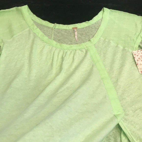 Free People Keep It Casual Queen Green Top. S - Picture 5 of 10